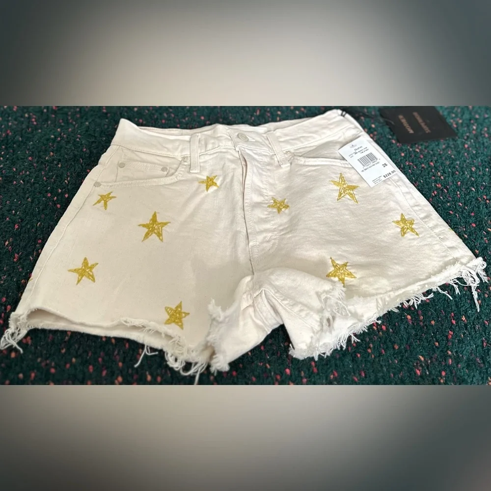 MOTHER Tomcat Kick Fray Shorts Shoot For The Stars 26 NWT Rare SOLD OUT - Picture 4 of 14